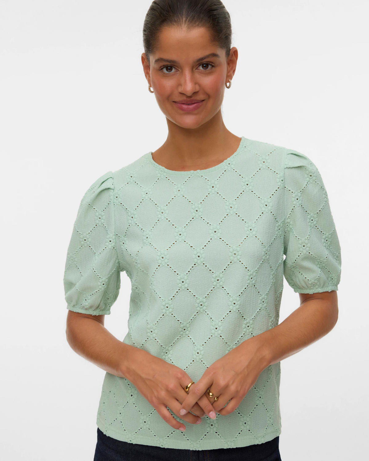 Grøn - Silt Green - Vero Moda - Top - 10323722
