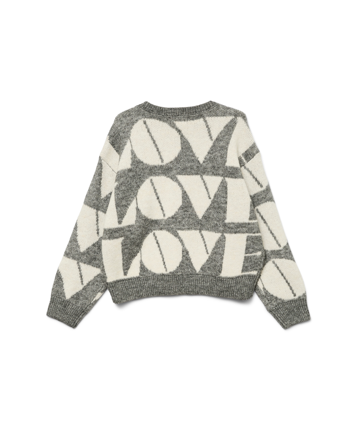 Grå - Medium Grey Mel/W - Vero Moda - Sweater - 10332268