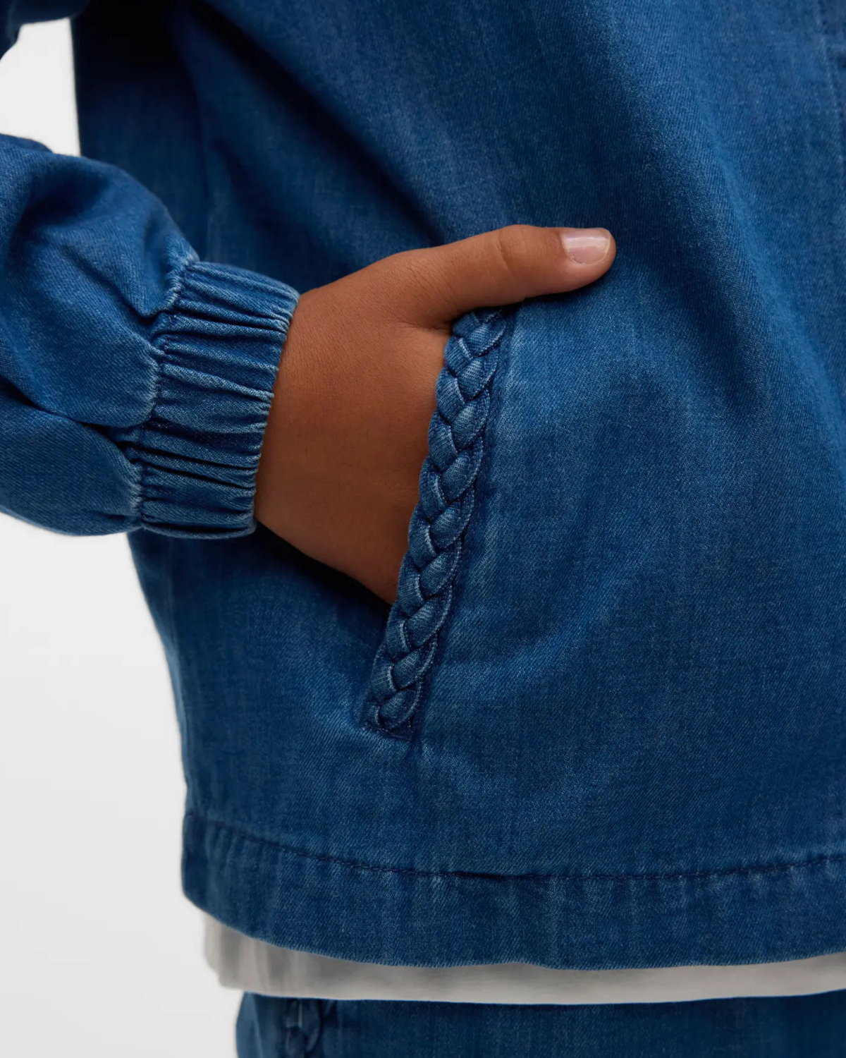 Blå - Medium Blue Denim - Vero Moda - denim skjorte - 10335424