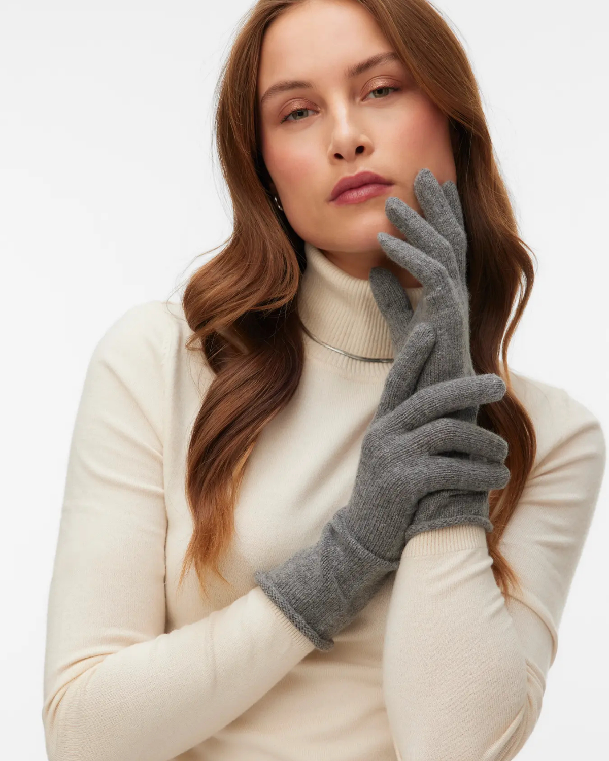 Grå - Medium Grey Melange - Aware Vero Moda - Arm og ben varmere - 10338577