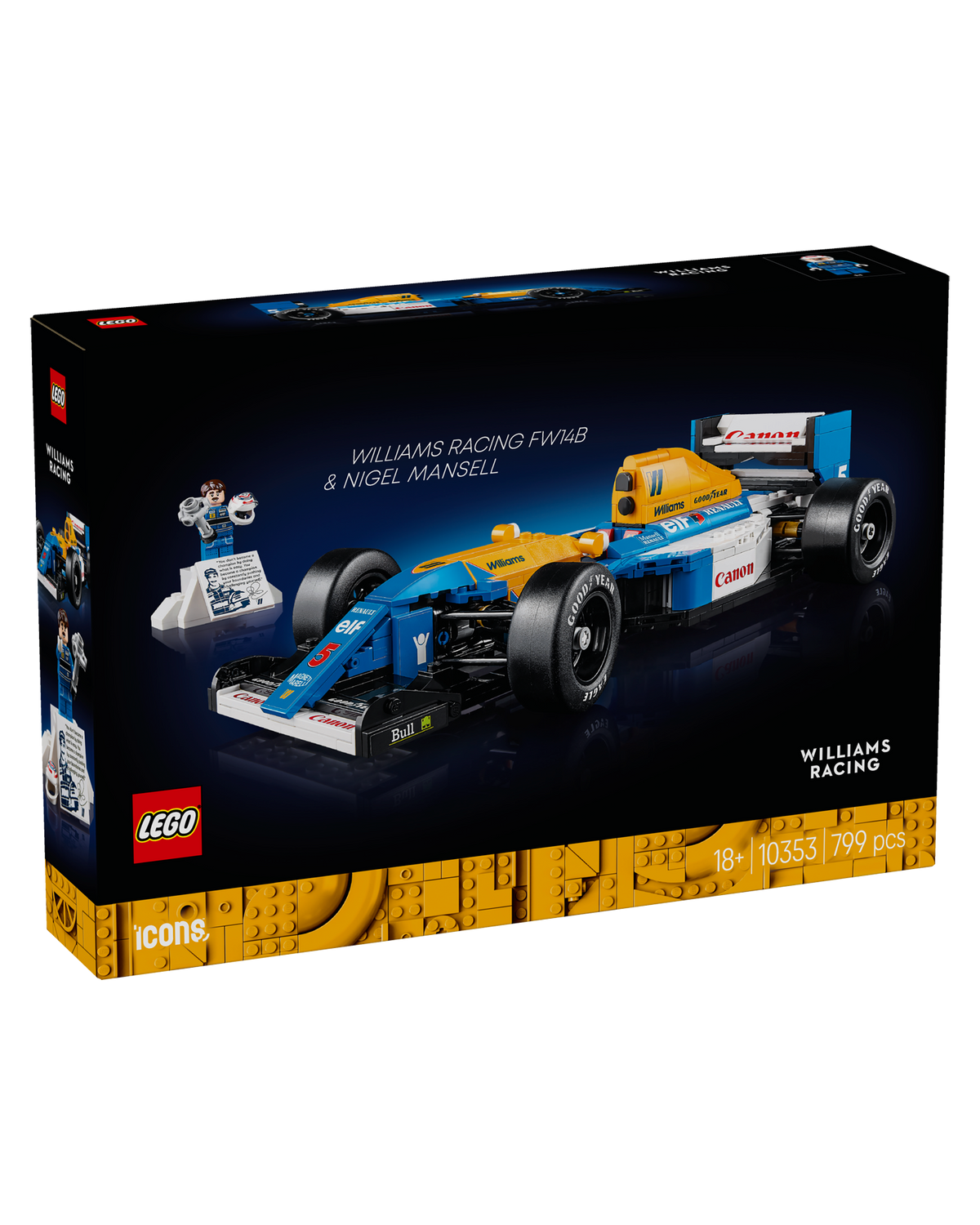 LEGO 10353 Williams Racing FW14B og Nigel Mansell - LEGO Icons