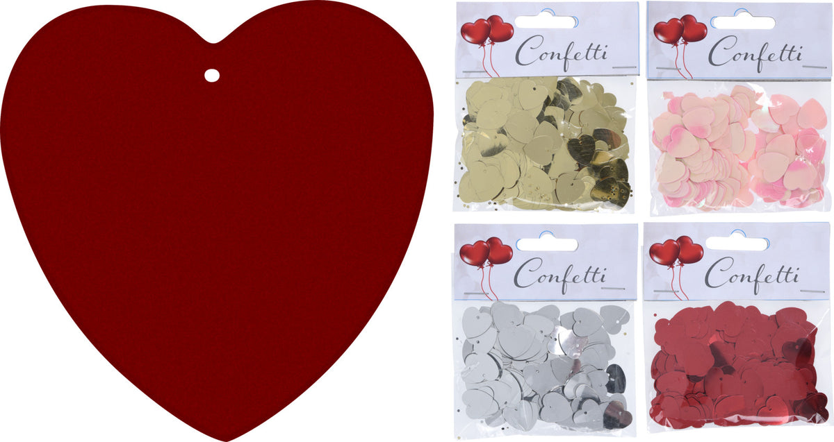 Konfetti – Hjerteformet – 9 g