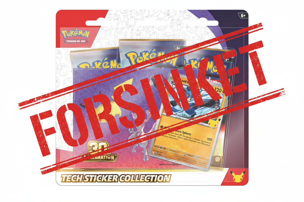 Pokemon Tech Sticker Coll 30th - MAX 1 stk af hver pr kunde - Ekstra forsinket - Leveringsdato ikke kendt ✨