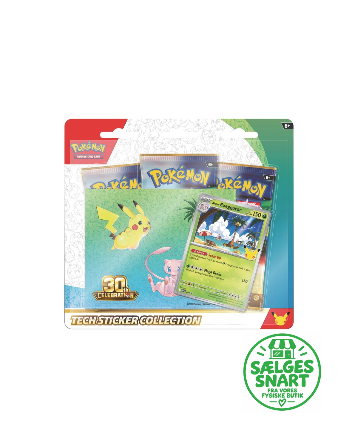 Pokemon Tech Sticker Coll 30th - MAX 1 stk af hver pr kunde - Ekstra forsinket - Leveringsdato ikke kendt ✨