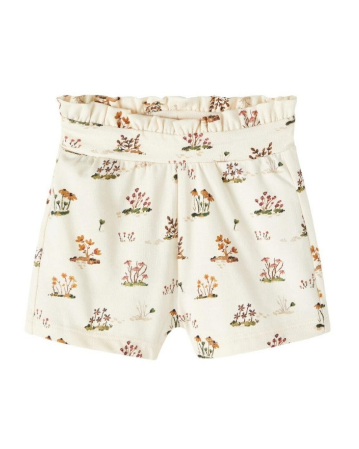 Buttercreme Name it shorts med blomster - 13215198