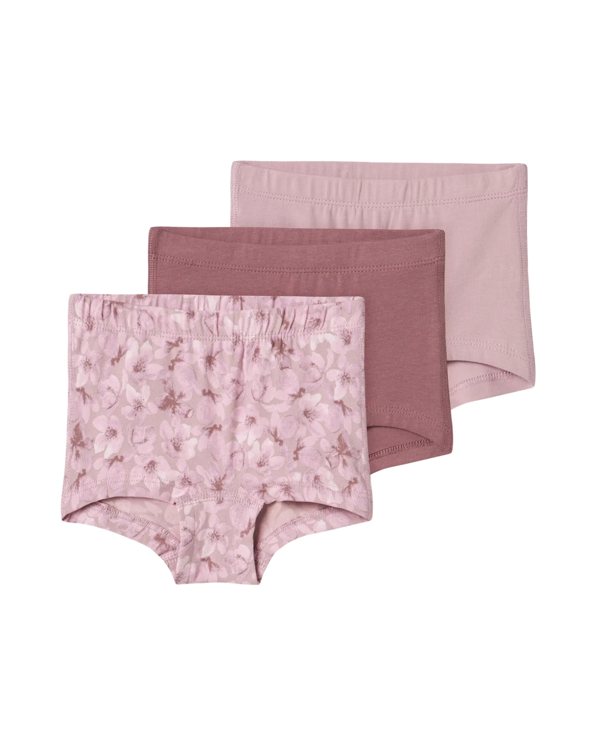 Purple - Mauve Shadows - Name it - 3-pack - Tights Underwear - Flowers - 13232978
