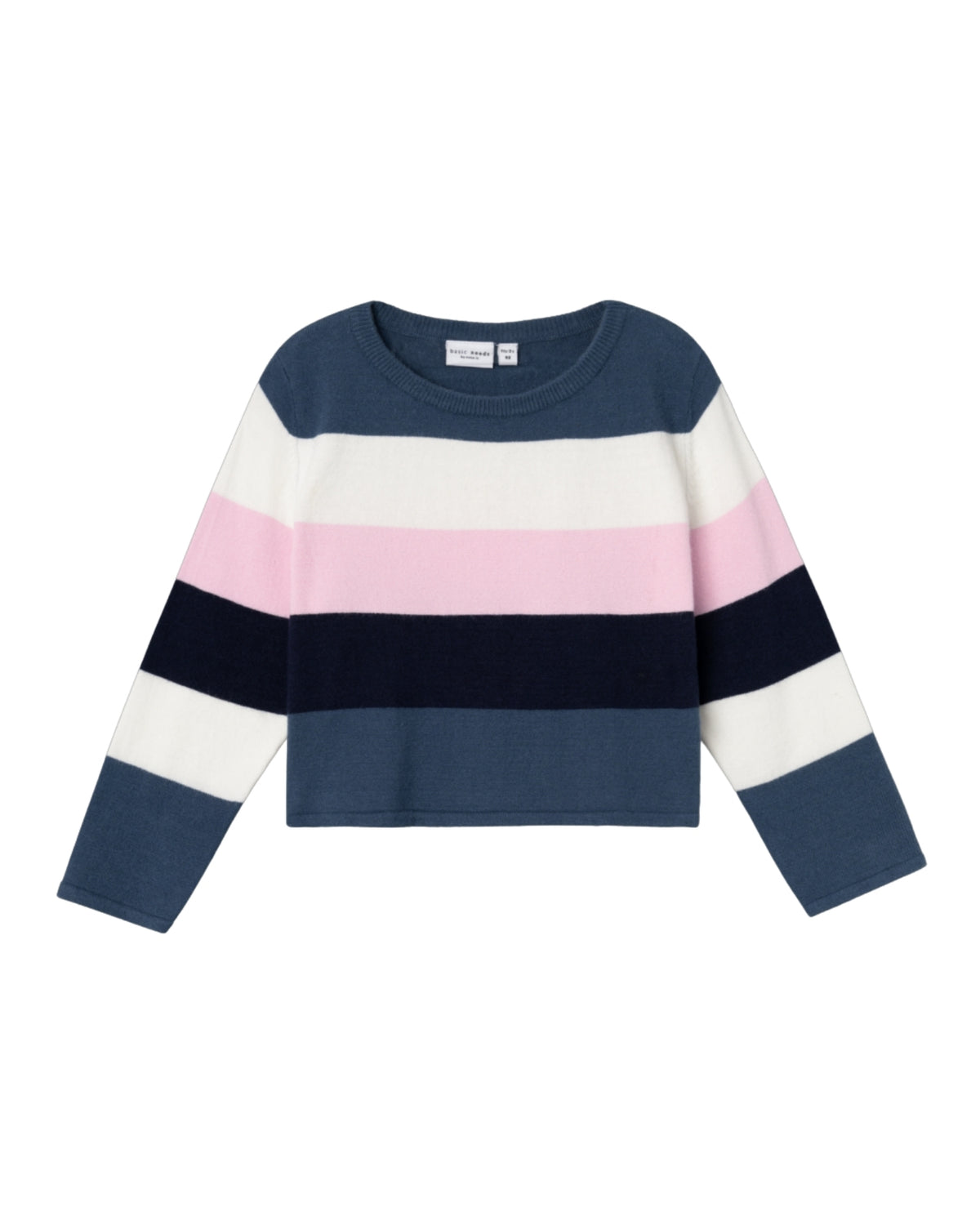 Lyserød/Navy - Dark Denim - Name it - Strik - sweater - 13234414