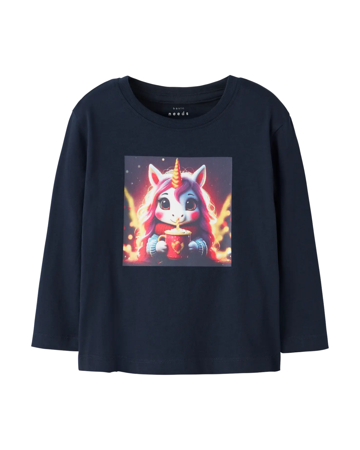 Dark Blue - Navy Blazer/Hot Cocoa - Name it - blouse - unicorn - 13238407