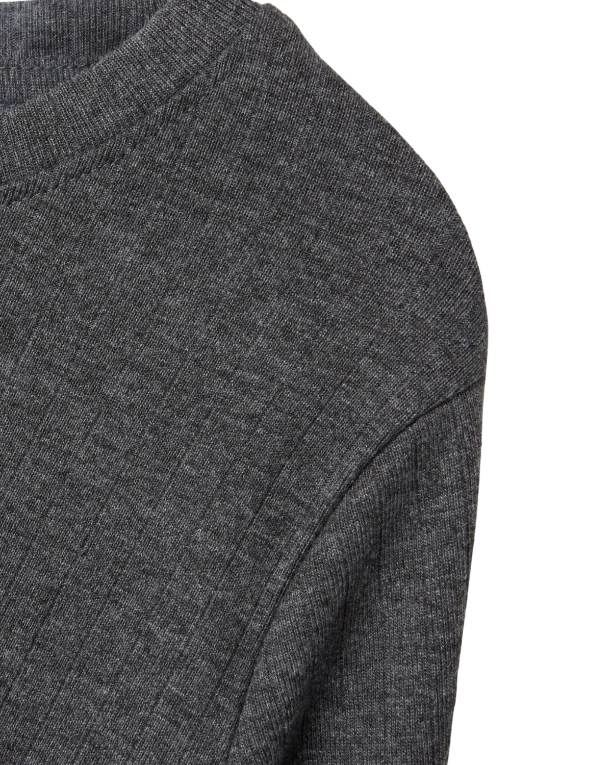 Grå - Dark Grey Melange - Name it - Kjole - rib - 13242380