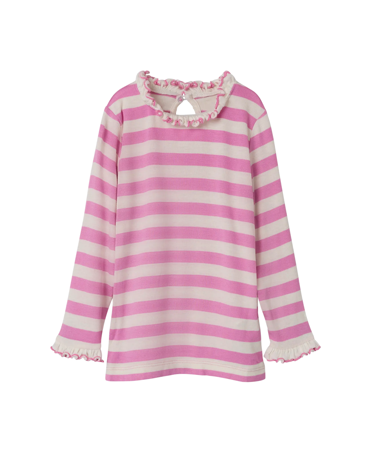 LyserødHvid - Fuchsia Pink - Name it - Bluse - 13242471