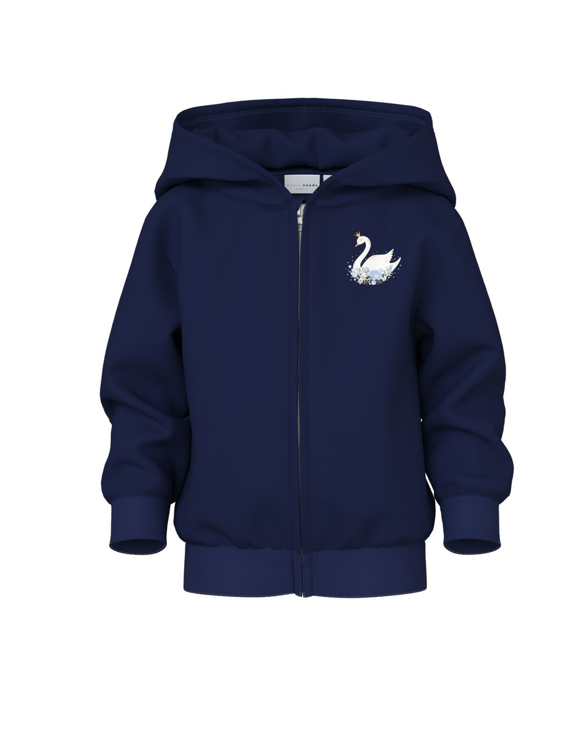 Blå - Beacon Blue - Name it - Hættetrøje -Svane - 13249496