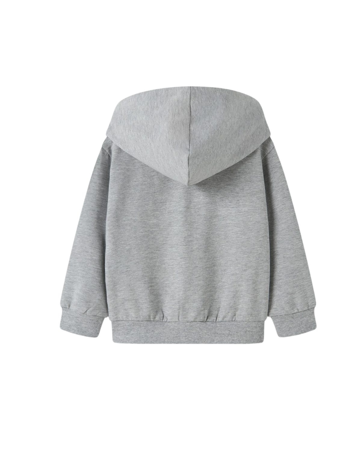 Grå - Grey Melange - Name it - Hættetrøje - Regnbue - 13249496