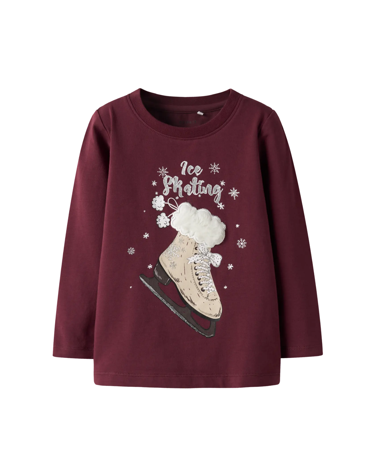 Rød - Burgundy - Name it - Bluse - Skøjte - 13250222