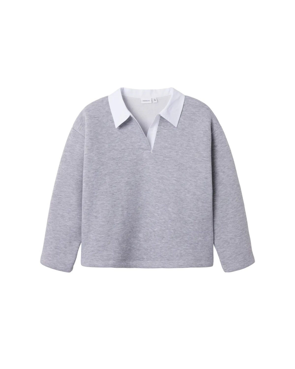 Grå - Grey melange - Name it - Polo - Ensfarvet - 13250388
