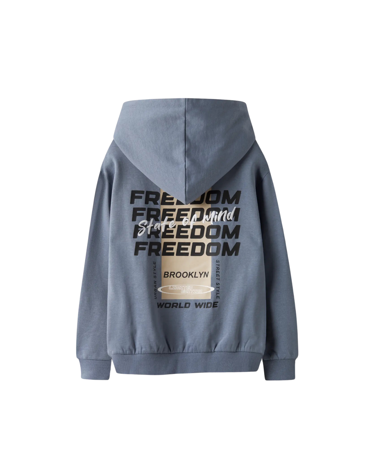 Gråblå - Flint stone - Name it - Hoodie - 13250426