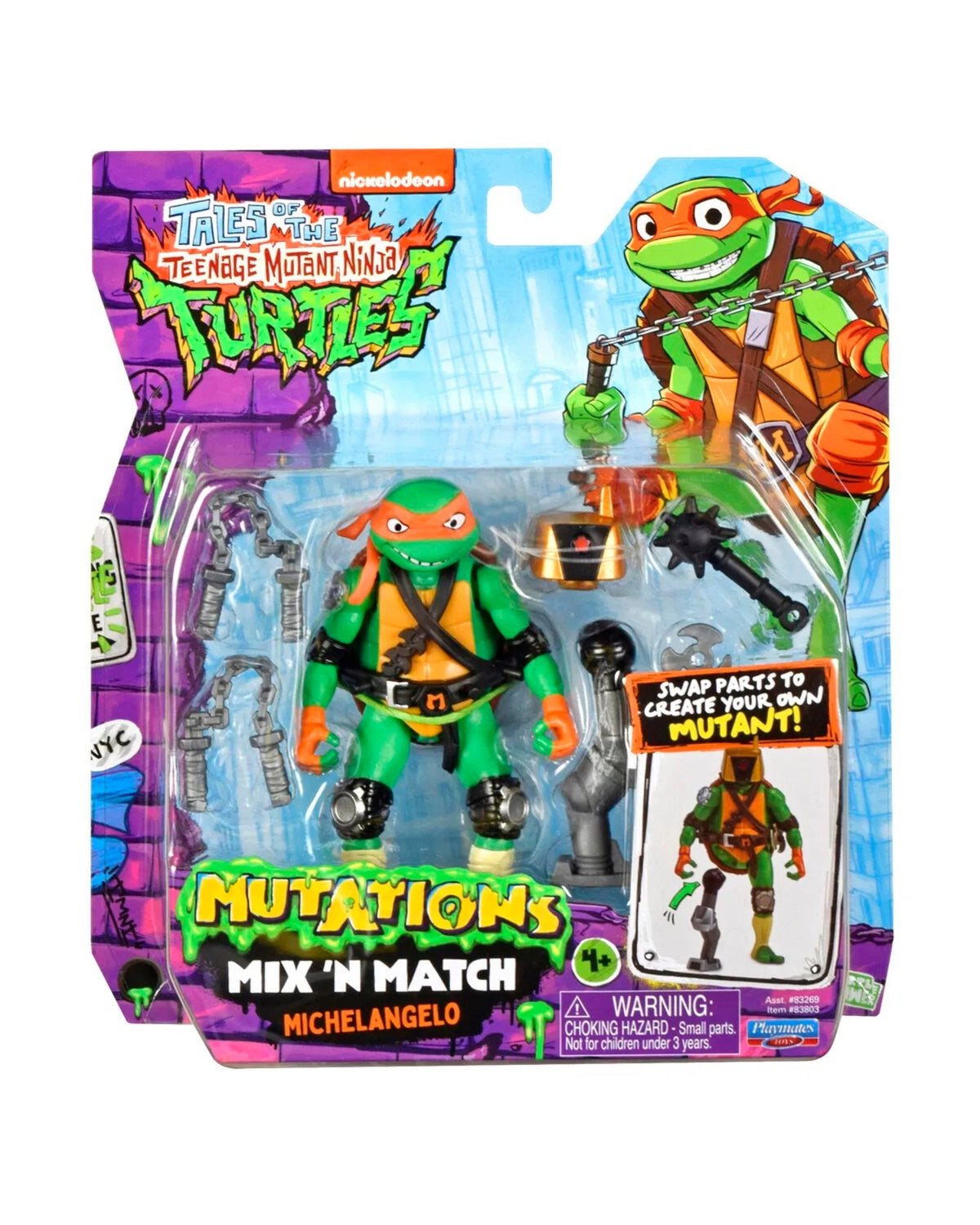 Turtles Tales Of Mutations Basic Figures - Michelangelo