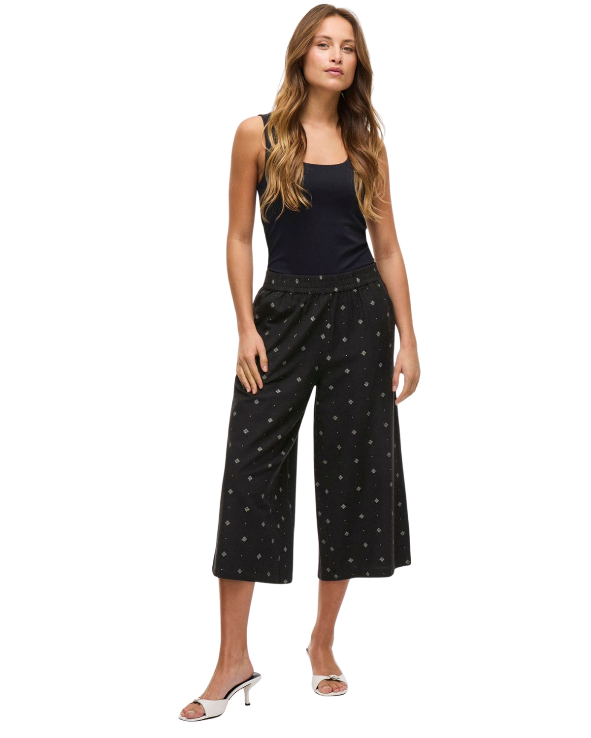 Black - Black Beauty - Vila - Pants - Snowflake - 14105081