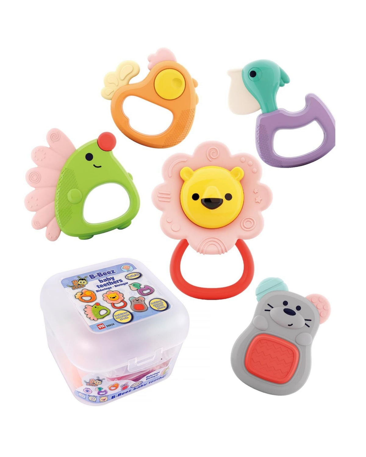 Bideringe box med 5 stk