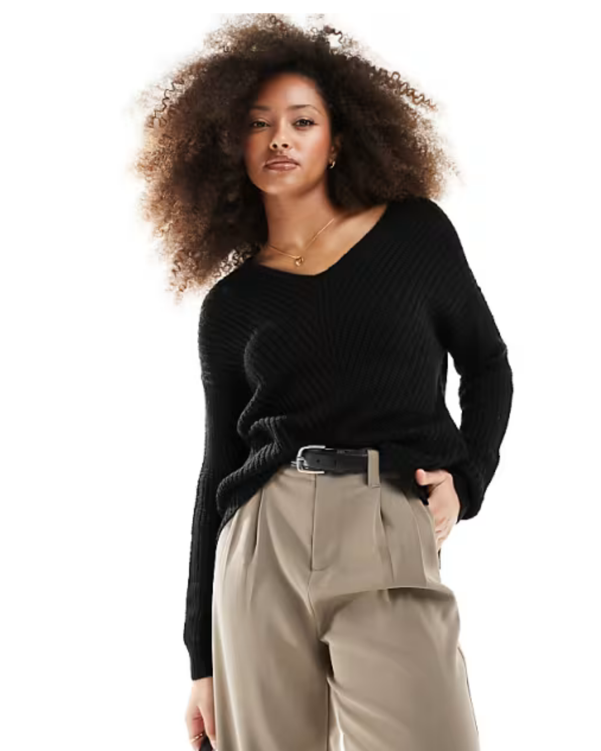 Sort - Black - JDY - Strik - Sølvdetaljer - 15368884