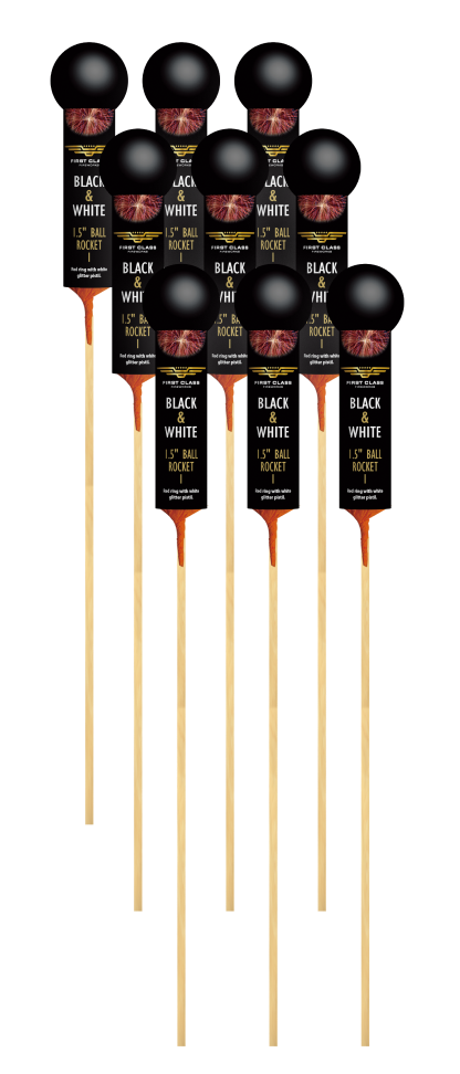 (No.155) Ball rockets 9 pcs 1.5"