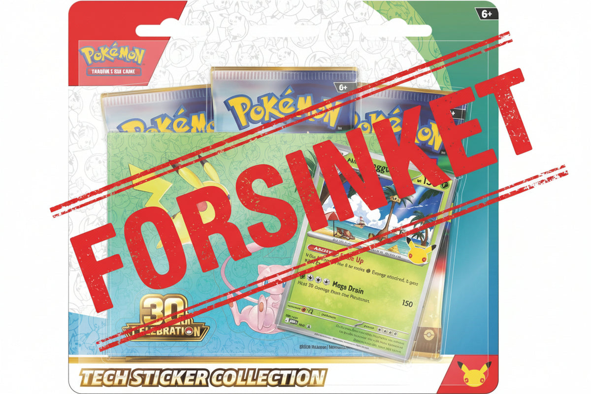 Pokemon Tech Sticker Coll 30th - MAX 1 stk af hver pr kunde - Ekstra forsinket - Leveringsdato ikke kendt ✨