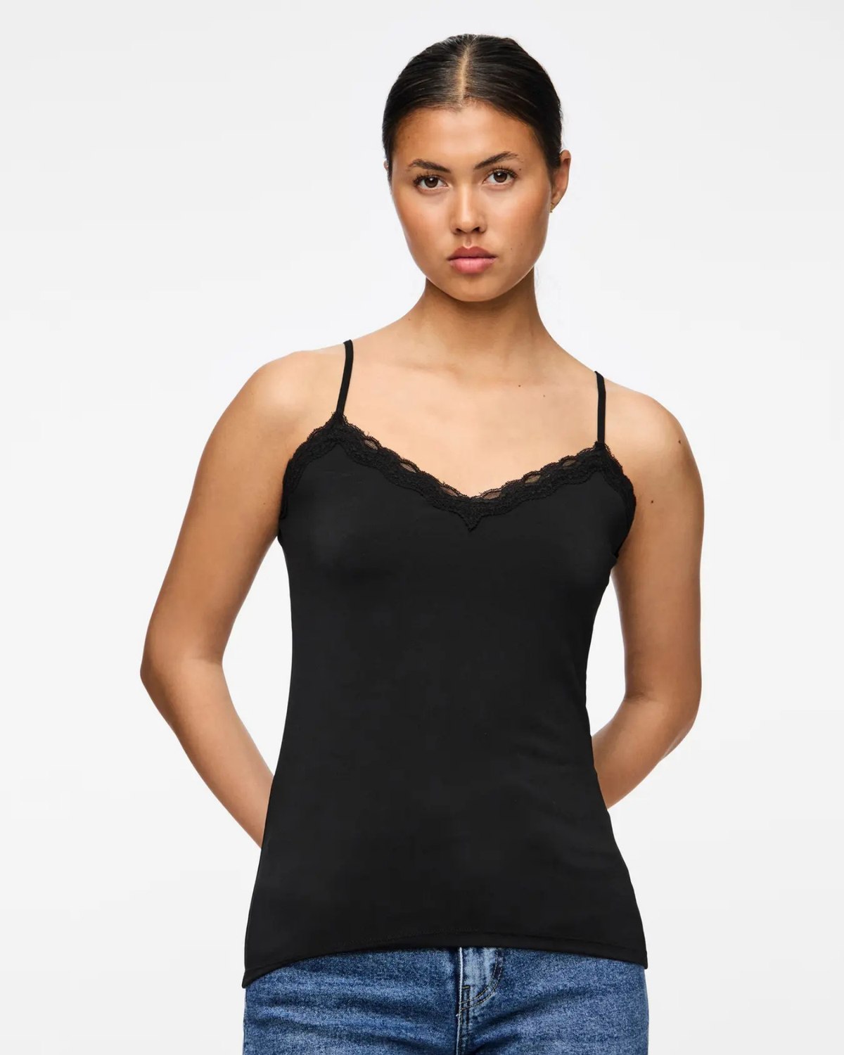 Sort - Black - Pieces - Tanktop - 17087739