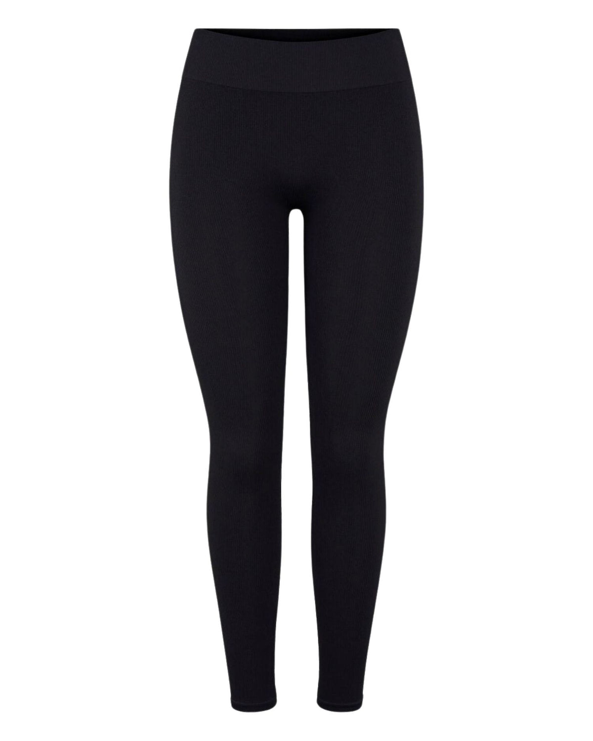 Sort PIECES rib leggings - 17116788