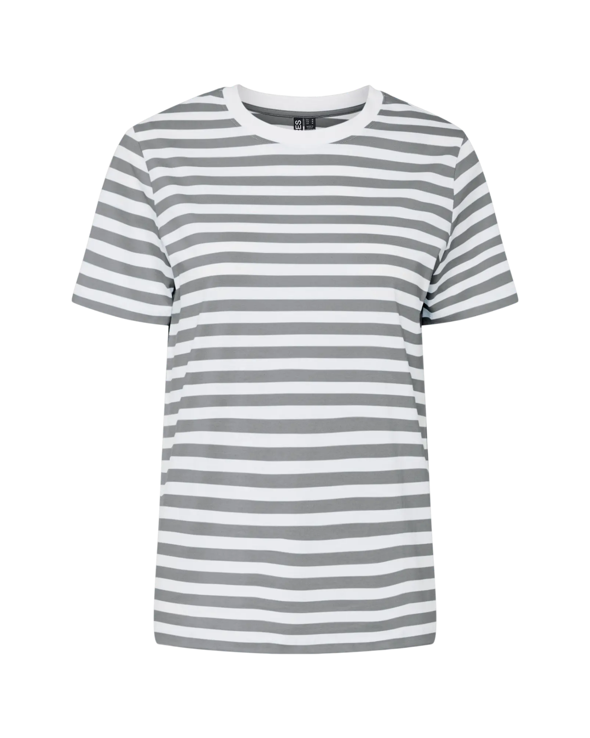 Grå - Ultimate grey/Bright white - Pieces - t-shirt - 17146339
