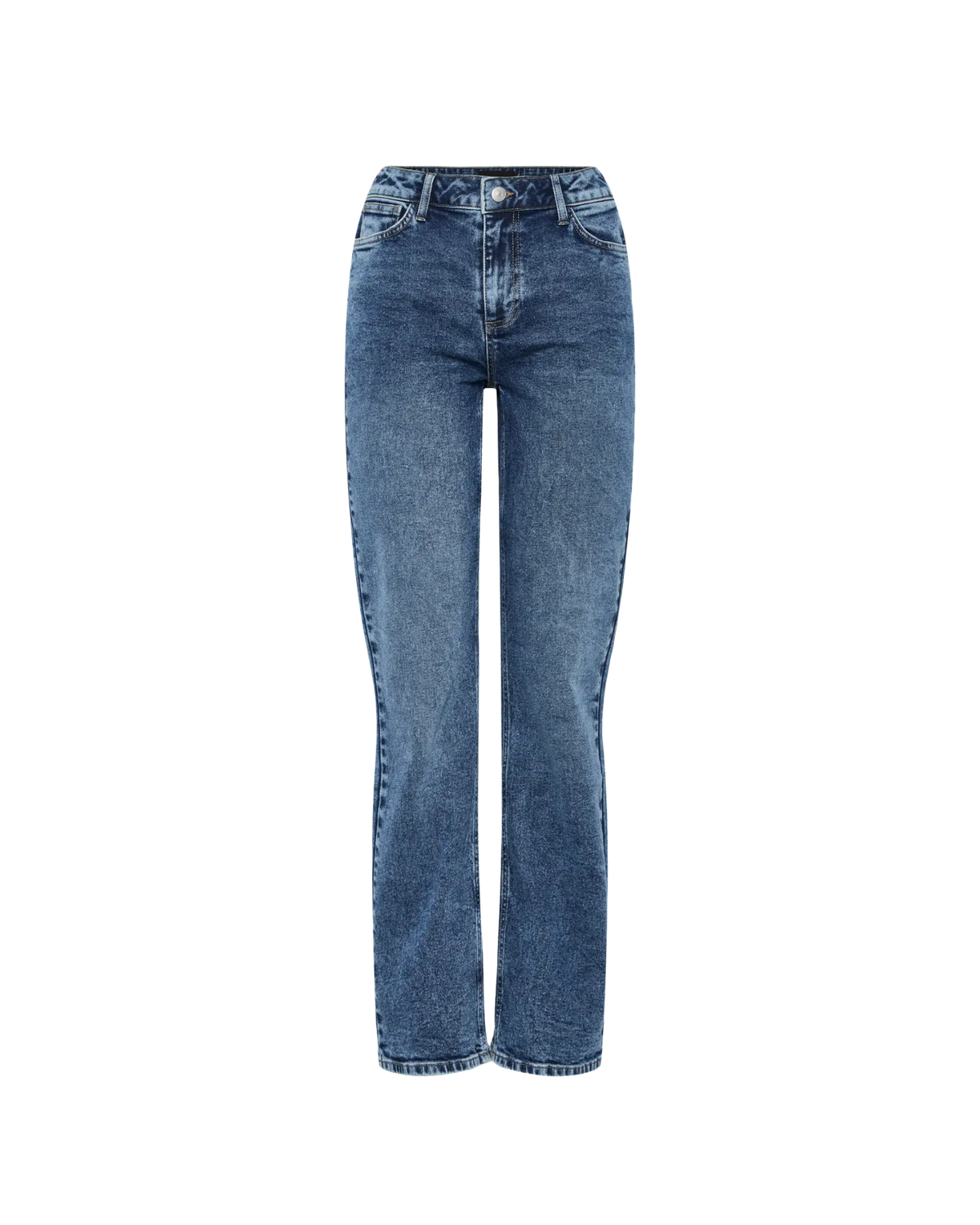 Blå - Medium Blue Denim - Pieces - Jeans - 17149277