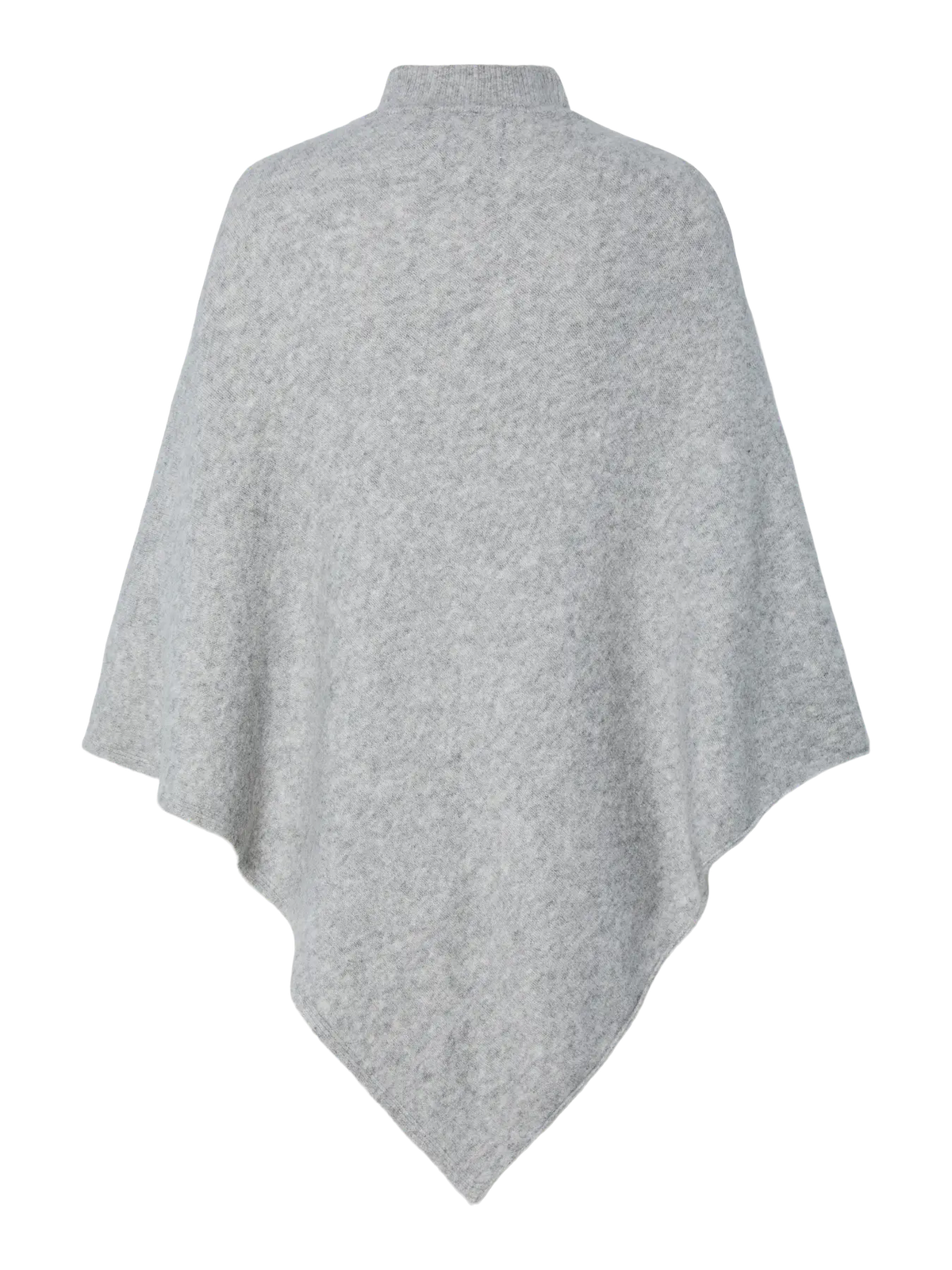 Medium Grey Melange Poncho fra PIECES - 17151030