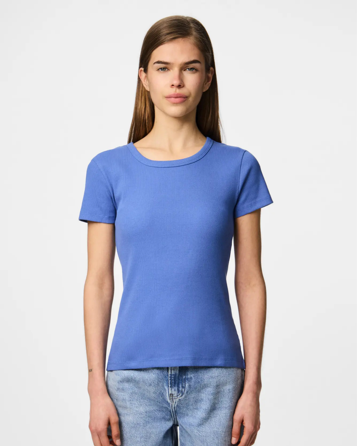 Blå - Riverside - Pieces - T-shirt - 17154483