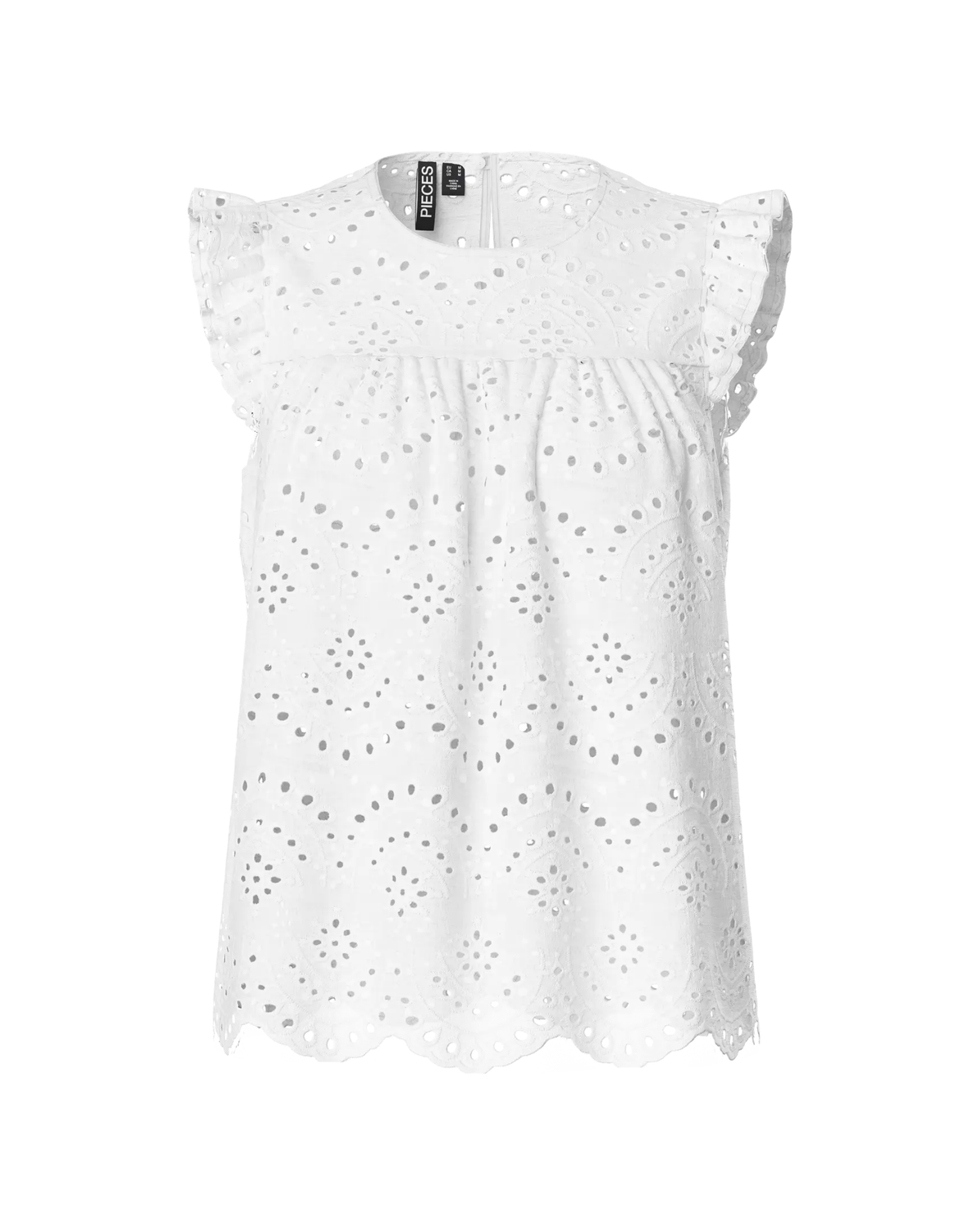 Hvid - bright white - Pieces - bluse - 17154746