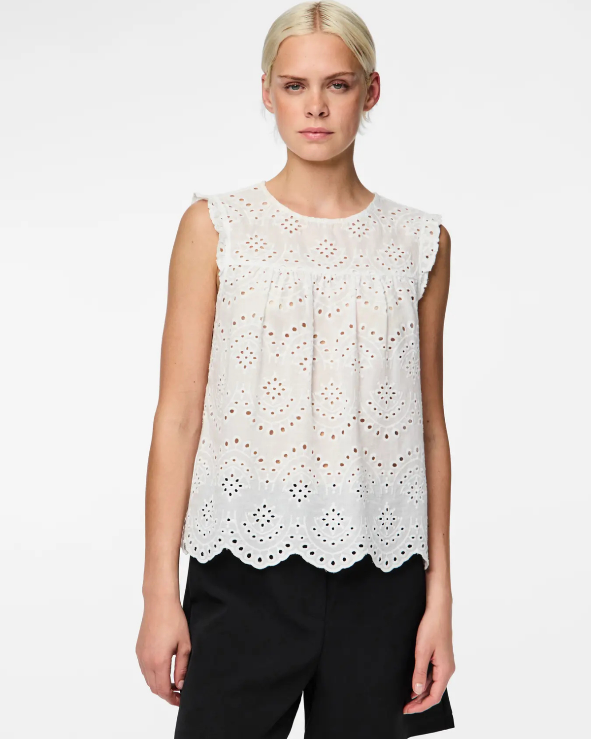 Hvid - bright white - Pieces - bluse - 17154746