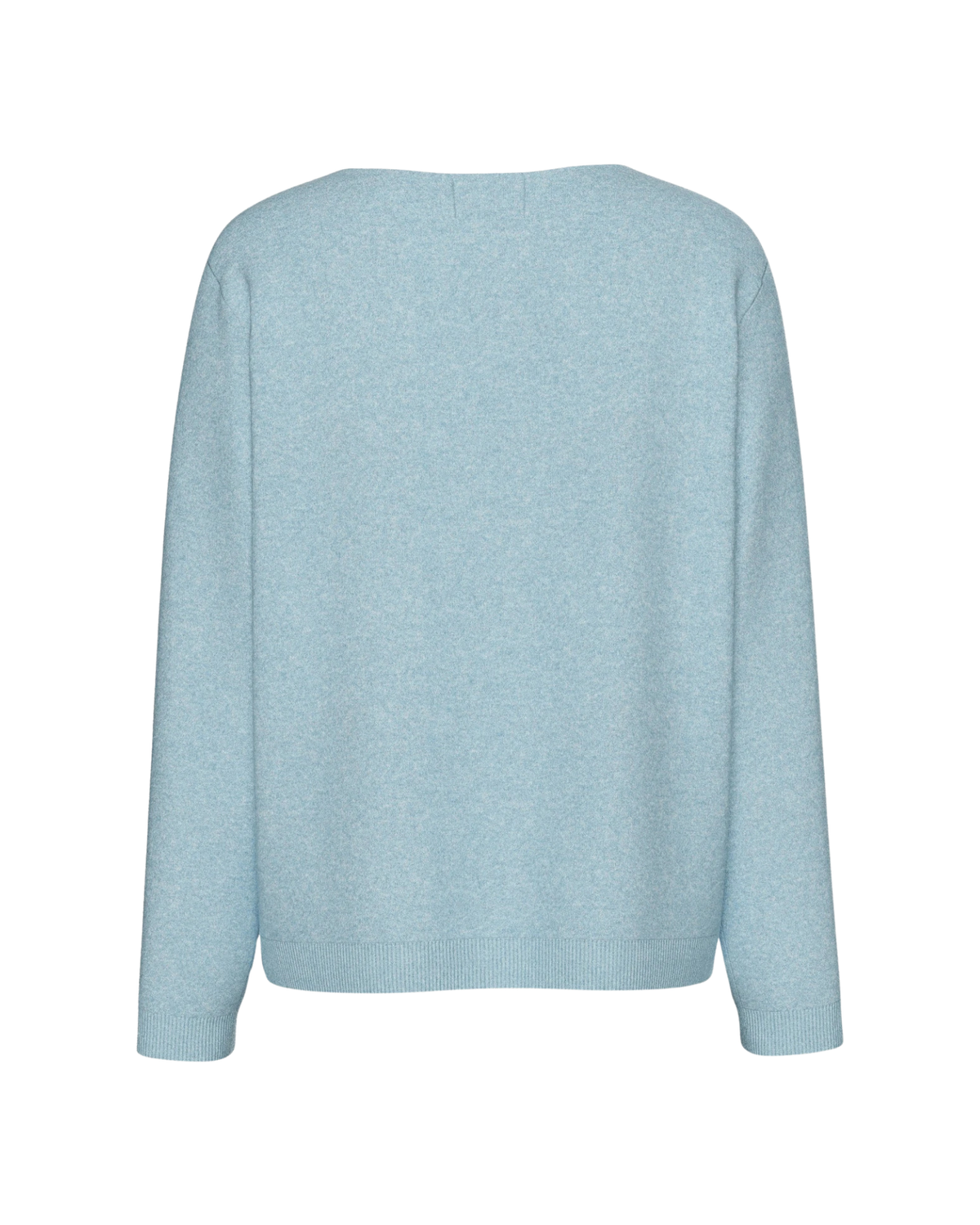 Lyseblå - Cashmere Blue/Melange - Pieces - Striktrøje - 17154974