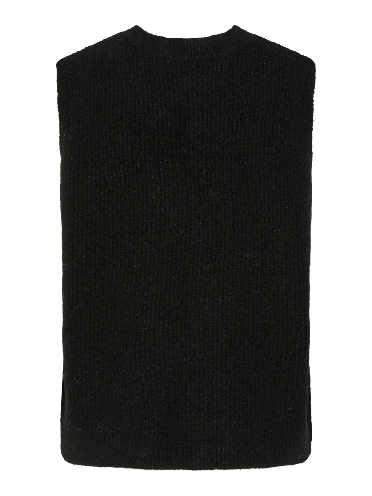 Sort black Striktrøje fra PIECES - 17156680