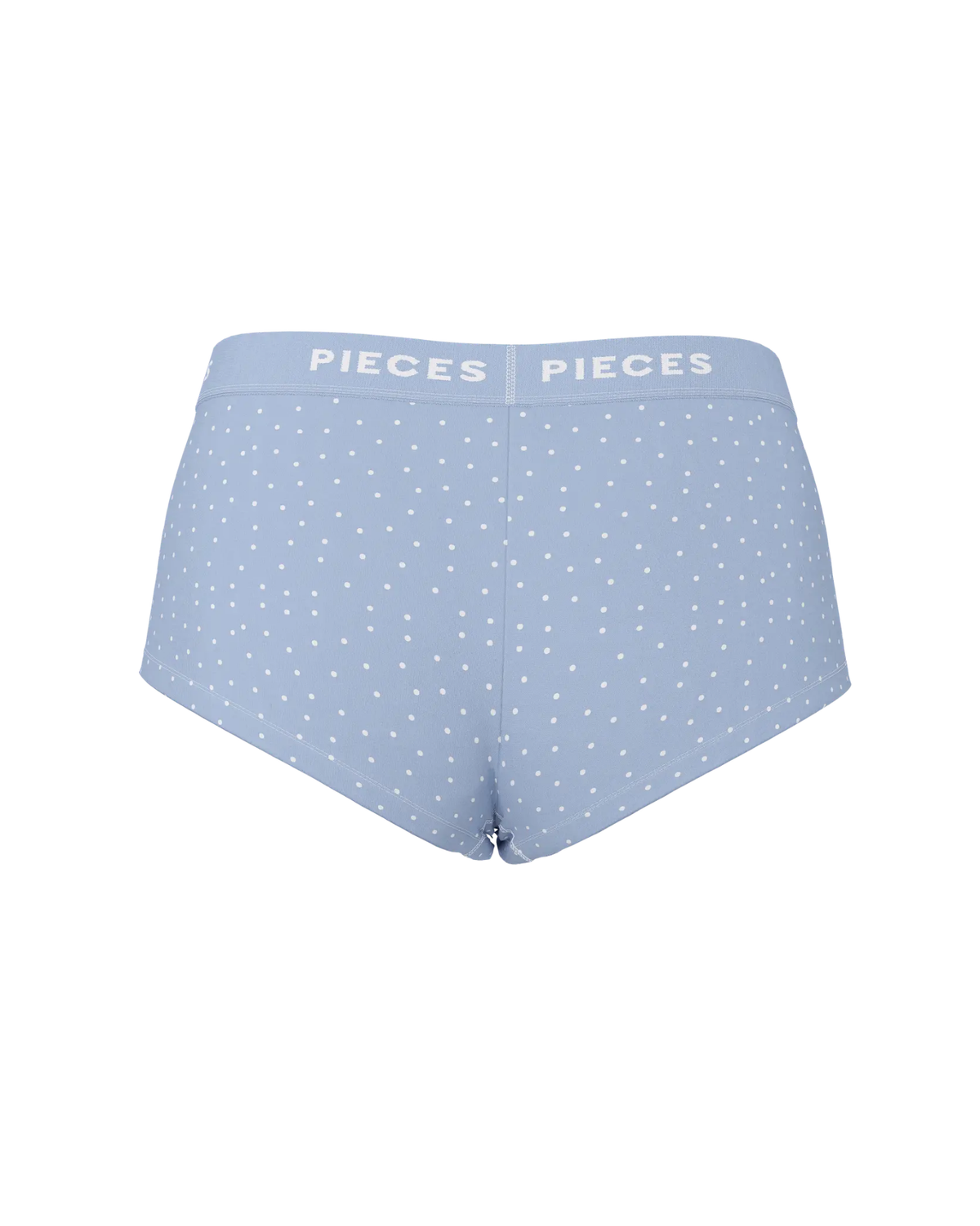Lyseblå - Cashmere Blue/dot - Pieces - boksershorts med prikker - 17157022