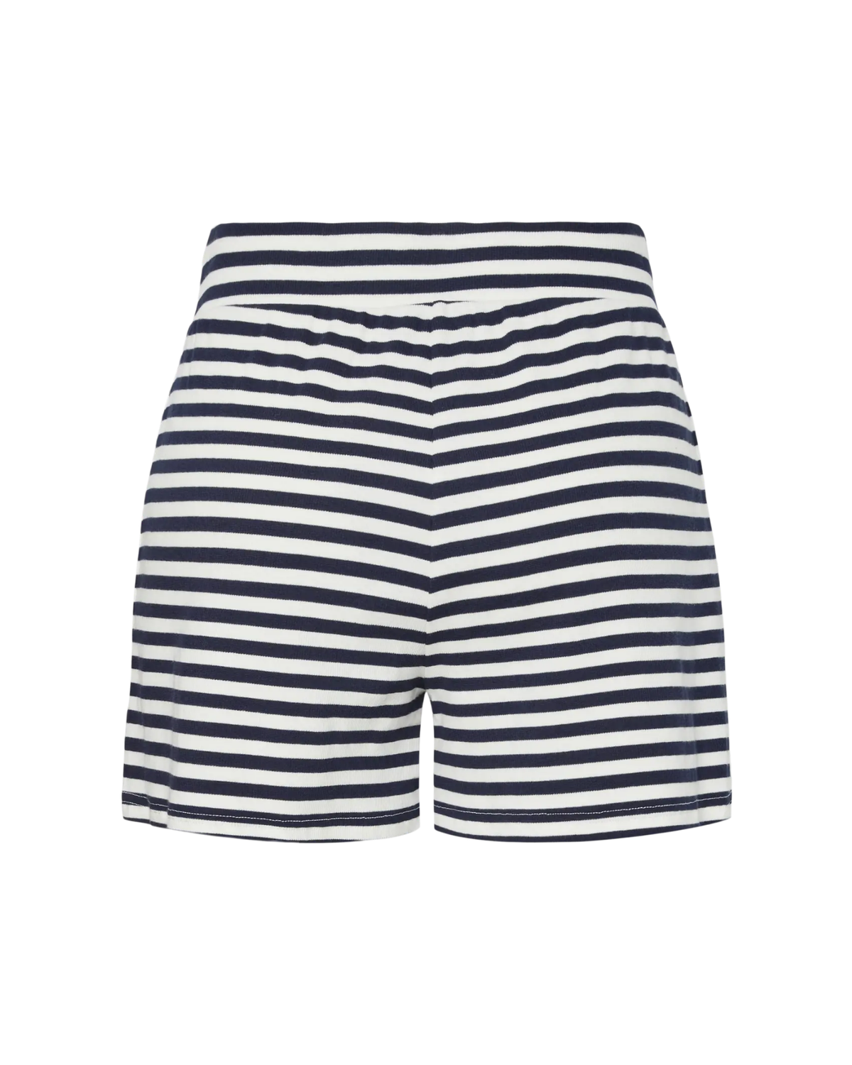 Mørkeblå/Hvid - Maritime Blue/Cloud Dancer - Pieces - Shorts - Stribet - 17161308