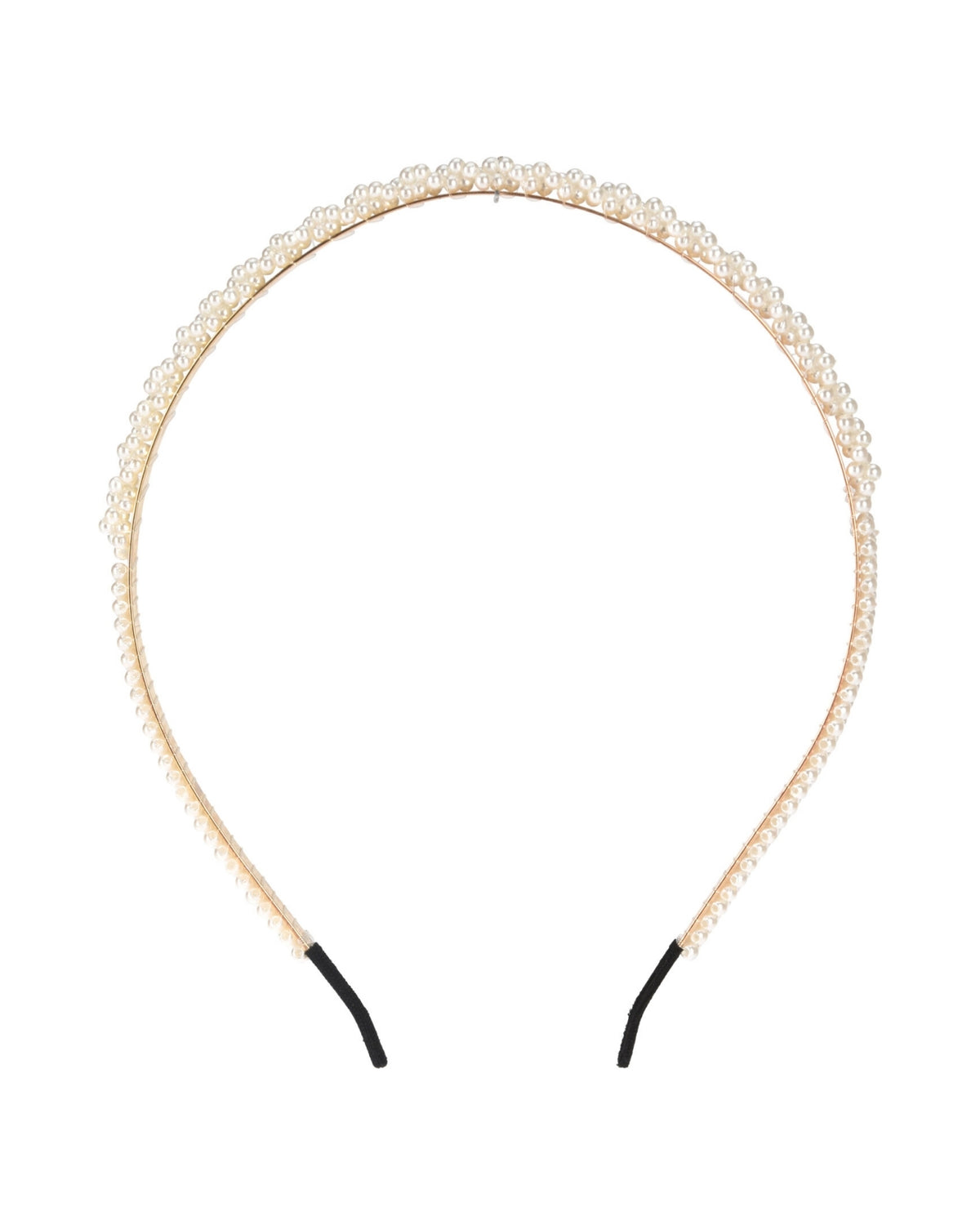 Metal hairband with beads