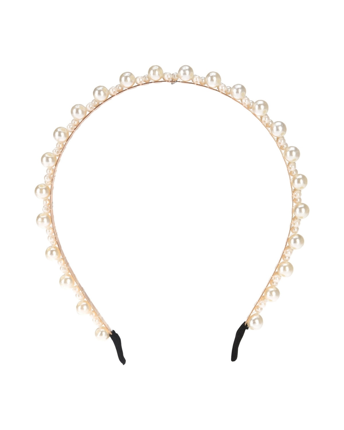 Metal hairband with beads