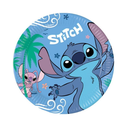 Disney Stitch paptallerken 8 stk Ø:23cm