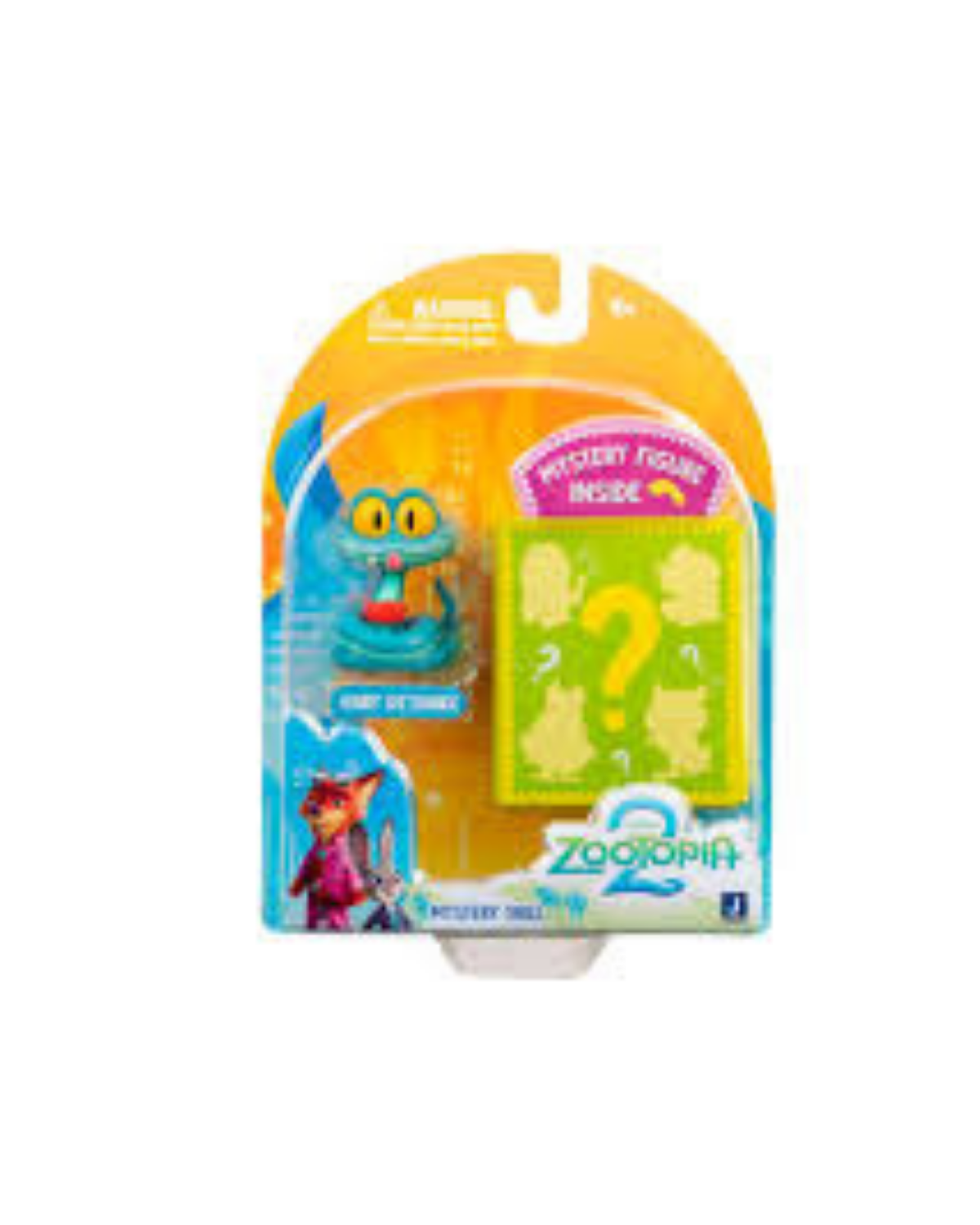 Zootropolis Tiny Tails Figure 2 pack 4 cm. Slange Gary De´snake