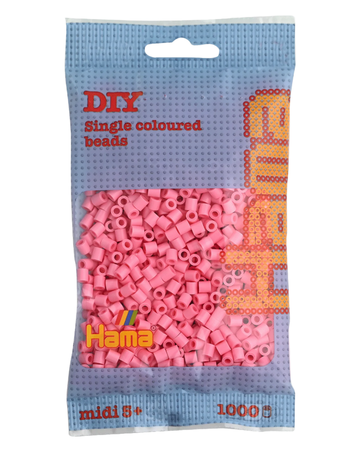 Hama perler 1000 stk - 207-06 lyserød