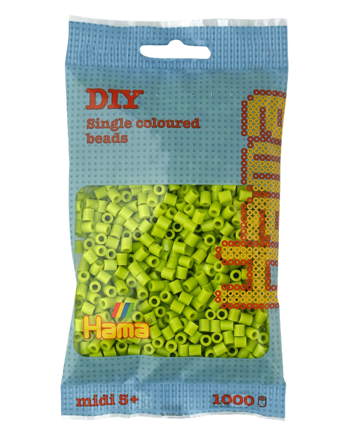 Hama perler 1000 stk - 207-104 lime
