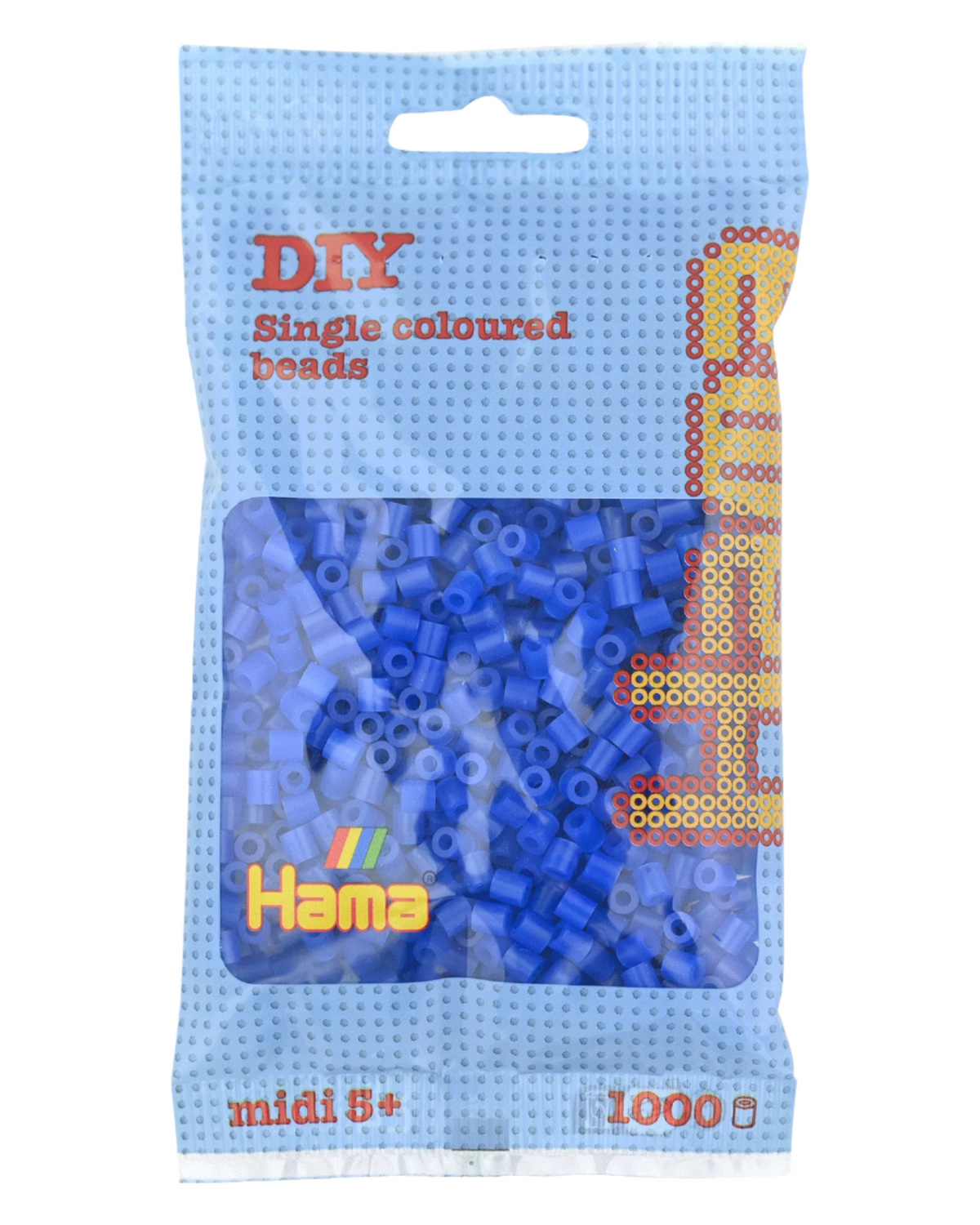 Hama perler 1000 stk - 207-36 neon blå