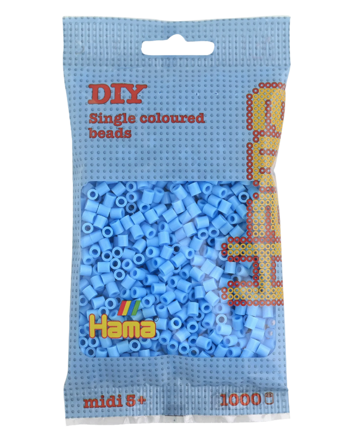 Hama perler 1000 stk - 207-46 pastel blå
