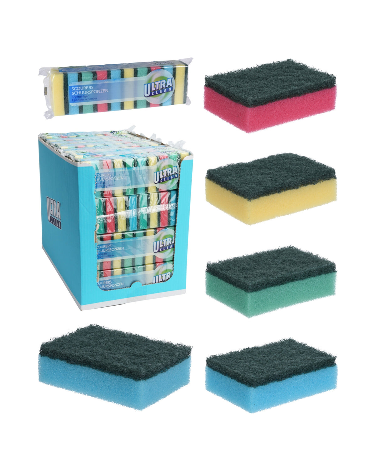 Cleaning sponges 10 pcs. 80x50mm