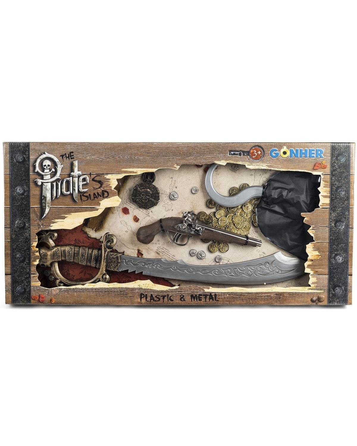 Pirate set deluxe in box Gonher