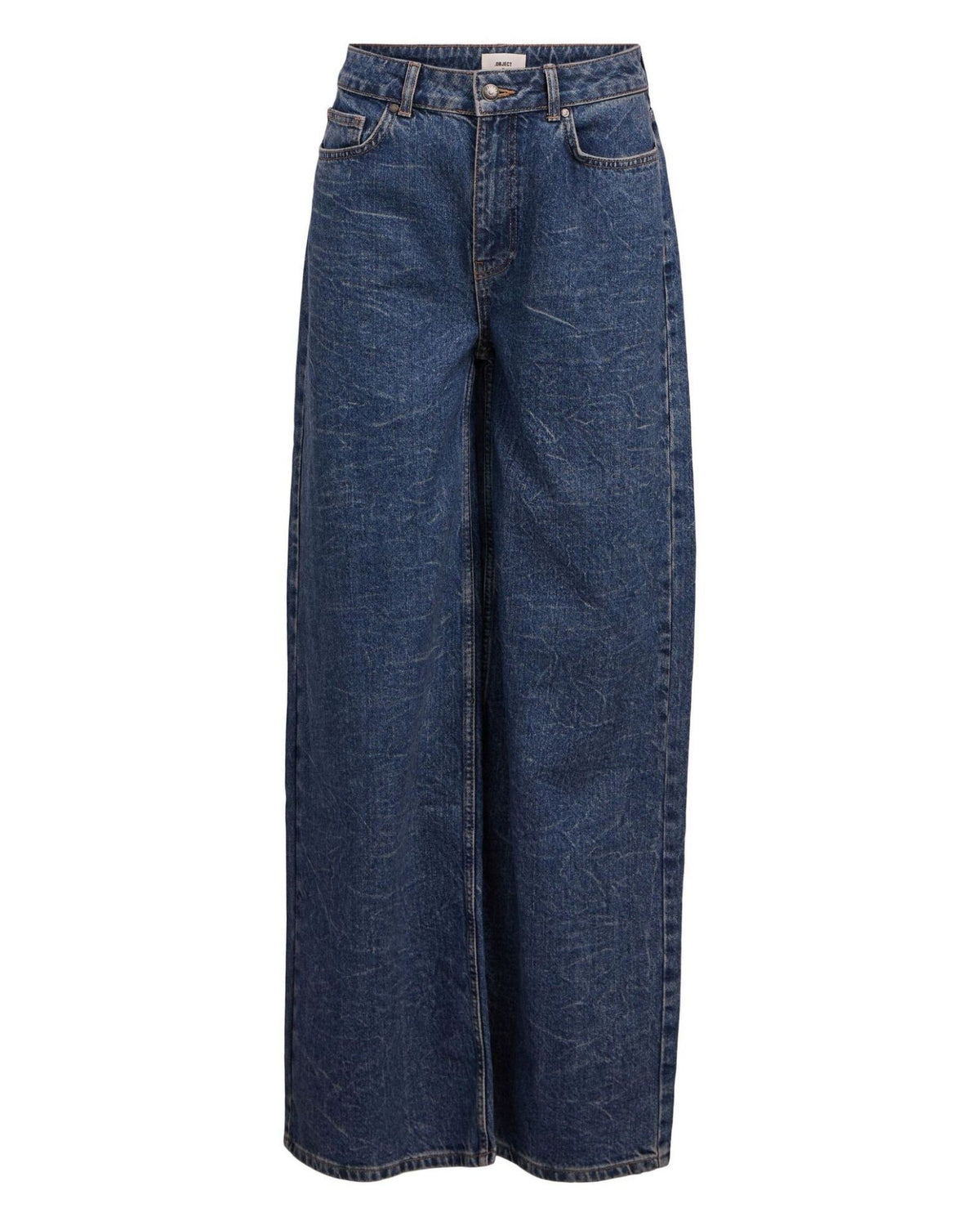 Blå - dark blue denim - Object - jeans - 23046220