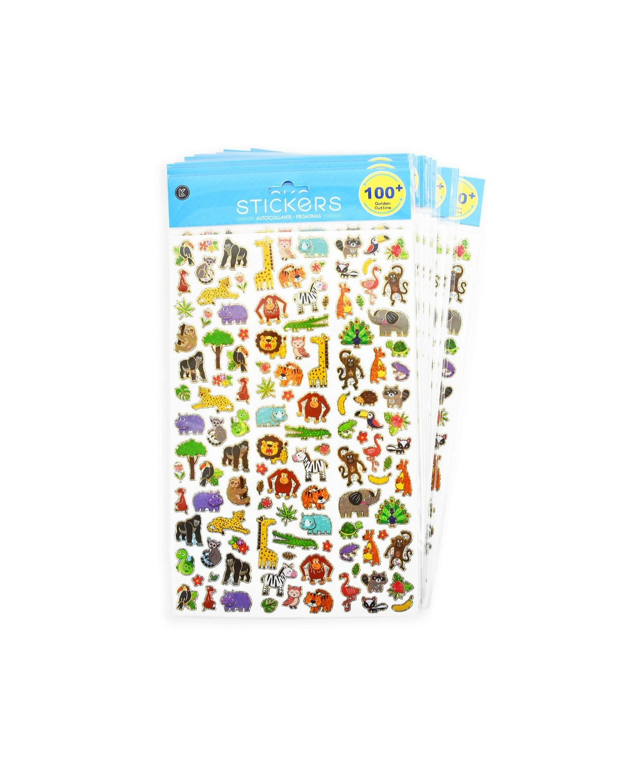 Wild animal stickers 1 sheet