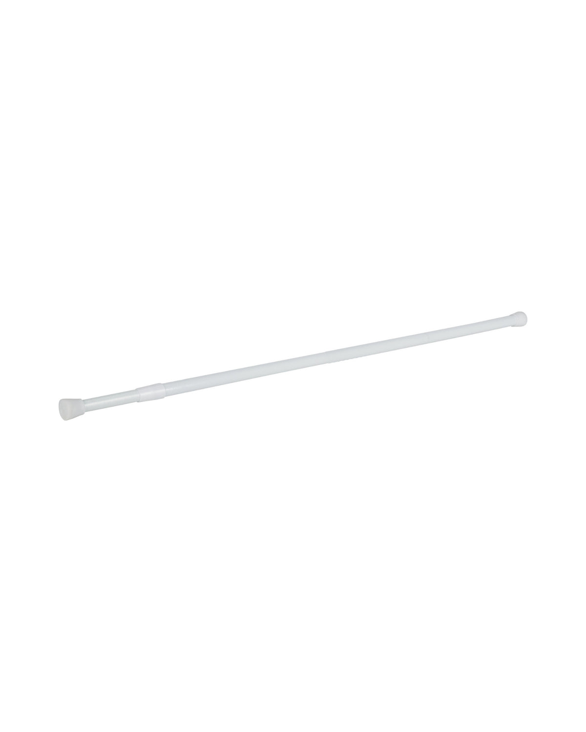Bruseforhængsstang 70–120 cm – Hvid
